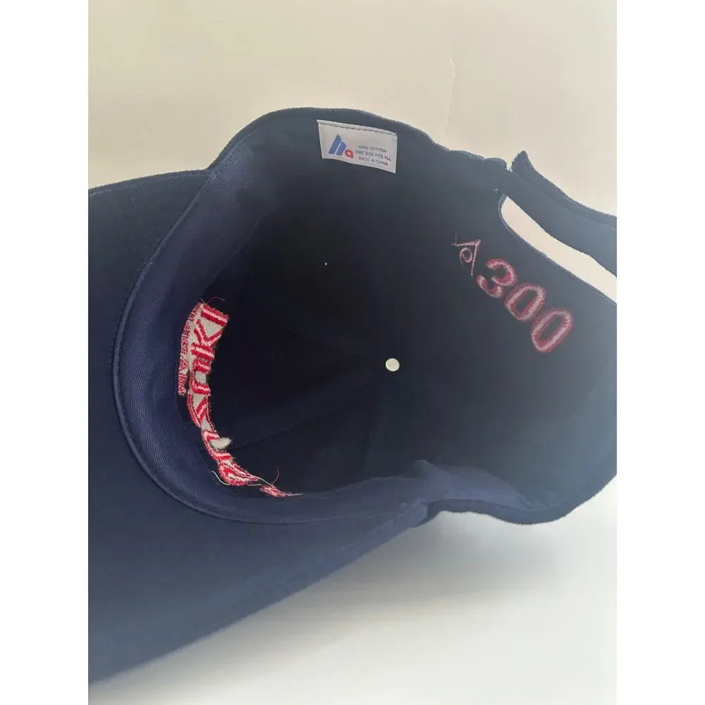 Suzuki Marine V6 300 Navy Blue Baseball Cap Hat - Embroidered Logo OSFA